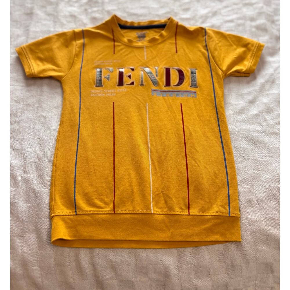 EUC ZoZo Kids soft knit graphic t-shirt, bright yellow, size XS